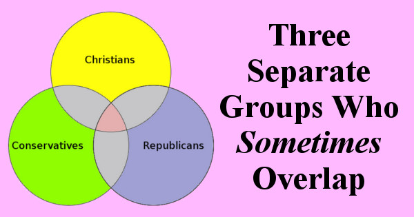 Scribe of Texas Preaching Politics - Three Separate Groups Who Sometimes Overlap